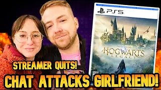 Girlfriend Reviews QUITS Hogwart's Legacy Stream Due to Chat Attacks!