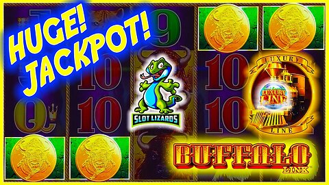 HUGE JACKPOT!!! SURPRISE MASSIVE POTENTIAL! Luxury Line 50 Lions VS Buffalo Link Slot HIGHLIGHT