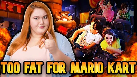 Americans TOO FAT for Mario Kart Ride at Universal Studios Hollywood!
