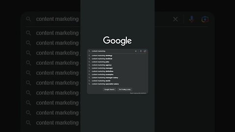 Google Autosuggest: The Secret Weapon for Creative Content Ideas #shorts