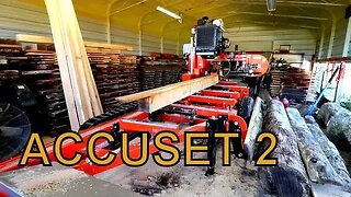 IF YOU ARE LOOKING TO BUY A SAWMILL WATCH THIS VIDEO, WOOD-MIZER ACCUSET 2 AT WORK