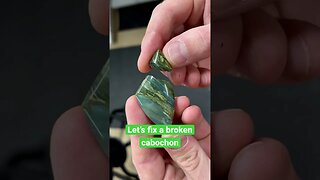 Fixing a broken cabochon // CabKing Lapidary