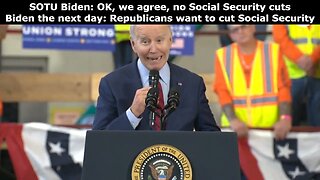 Joe Biden lies about Social Security again.