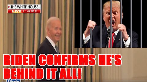 Biden's EVIL SMIRK GOES VIRAL confirming he is behind the Trump conviction and prosecutions!