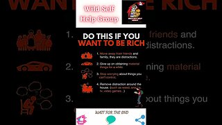 🔥Things to do if you want to be rich🔥#shorts🔥#wildselfhelpgroup🔥11 February 2023🔥