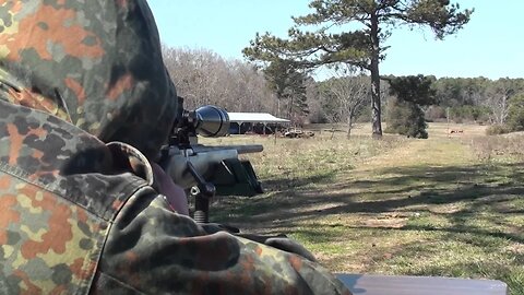 Custom Mosin Sporter Rifle in 7.62x54r hitting 16" rounds at 400 meters