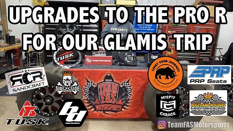 RZR Pro R Upgrades for our Trip to Glamis Sand Dunes, CA. #RZRProR #glamis #RZRupgrades