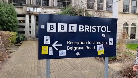 The Media Is The Virus BBC Bristol Protest