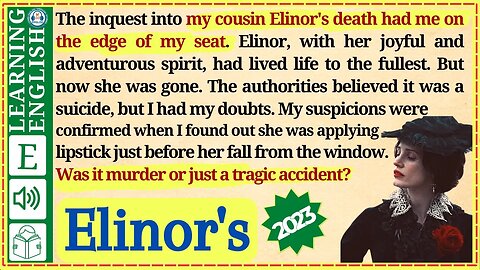 learn English through story level 2 🍁Elinor's - Read Story to Learn English