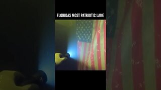 I found an American Flag Scuba Diving a Lake