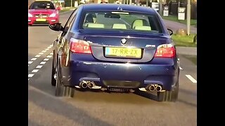 Bmw M5 e60 burning tyres