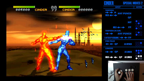 KILLER INSTINCT (1994) : CINDER TUTORIAL (Move List)