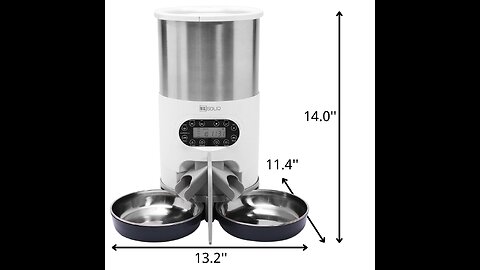 PETLIBRO Automatic Cat Feeder, 5G WiFi Pet Feeder with APP Control for Pet Dry Food, Stainless...