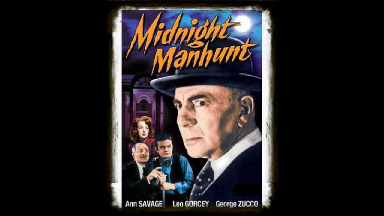 Midnight Manhunt 1945 | Classic Mystery Drama | Vintage Full Movies | Film  Noir