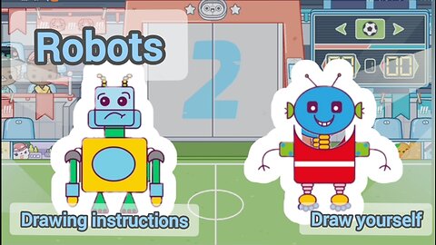 Robots 2. Draw robots yourself! Step - by - step drawing of the robot !