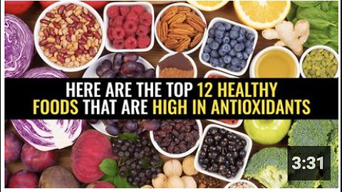 Here are the top 12 healthy foods that are high in antioxidants