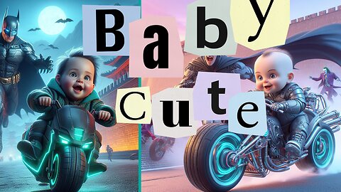 😎😍 Baby Cute Batman with cool musiv DJ