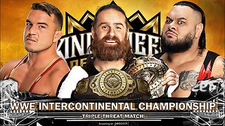 Sami Zayn Vs Chad Gable Vs Bronson Reed WWE King and Queen of the ring Intercontinental Championship
