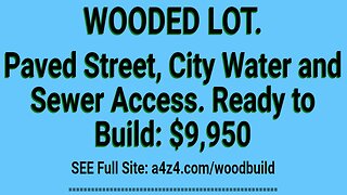 Wild and wooded Custom home building Your own hideaway