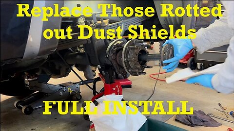 Replace Rusted Out Rear Brake Backing Plates F-250