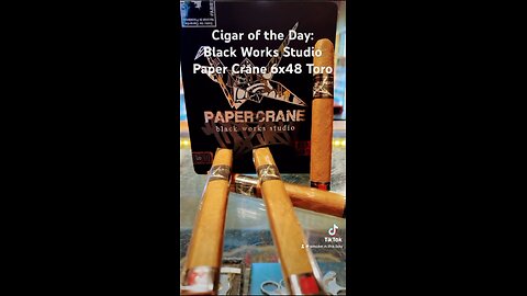 Cigar of the Day: Black Works Studio (BLK WKS) Paper Crane 6x48 Toro Box Press #Short #Cigars Cigar