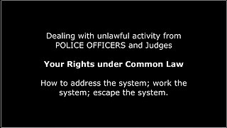 Australia Your Rights under Common Law