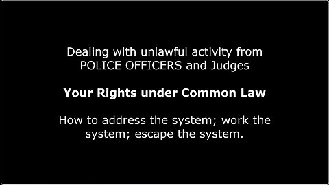 Australia Your Rights under Common Law