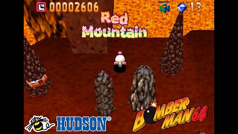 Bomberman 64 (Nintendo 64) World 3: Red Mountain: Stage 1 - Hot on the Trail [Reupload]