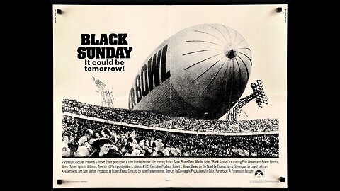 Black Sunday scene ofBlimp Super Bowl