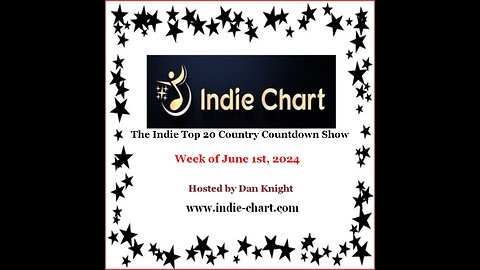 Indie Top 20 Country Countdown Show for June 1st 2024