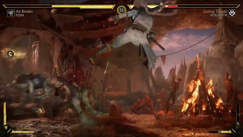 Mortal Kombat 11: Fujin (Air Bender) vs Kollector (Lasting Tribute) - No Commentary 4K