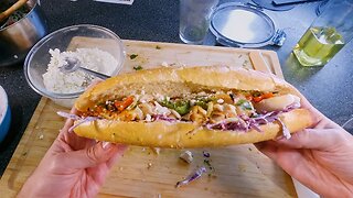 Spicy Fish Sandwich with Fire Roasted Salsa ! Relaxing Asmr Cooking