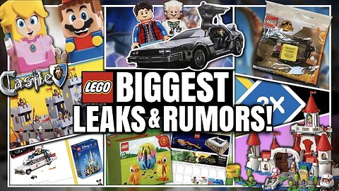 BIGGEST LEGO Leaks News & Rumors | LEGO Castle, Delorean, LEGO Super Mario 2022 & MORE!