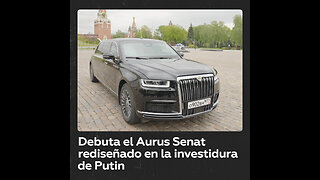 El Kremlin presenta la nueva versión del lujoso Aurus Senat antes de la investidura de Putin