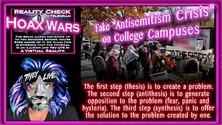 Fake “Antisemitism Crisis” on College Campuses (Problem, Reaction, Solution).