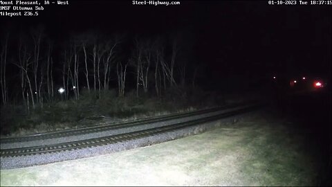 WB Amtrak 5 California Zephyr with Ski train for Colorado in Mount Pleasant & Ottumwa, IA on 1-1-23