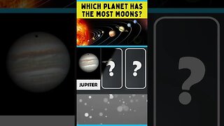 Which planet has the most moons? #shorts #trivia #space #planets #jupiter #saturn #uranus #brainzone