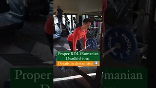 Proper RDL (Romanian Deadlift) Form