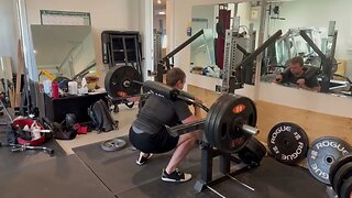 Squating 3 Plates with Bells of Steel Safety Squat Bar