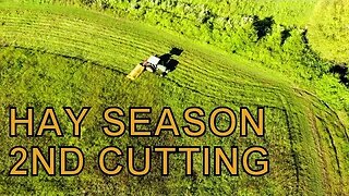 ALWAYS SOMETHING TO DO AT THE FARM, HARVESTING HAY AND SERVICING TRACTORS