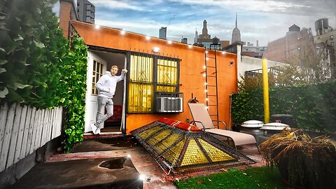 Living in a Tiny-House in a NYC Rooftop Garden…