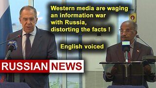 Western media are waging an information war with Russia, distorting the facts! Lavrov Russia Ukraine