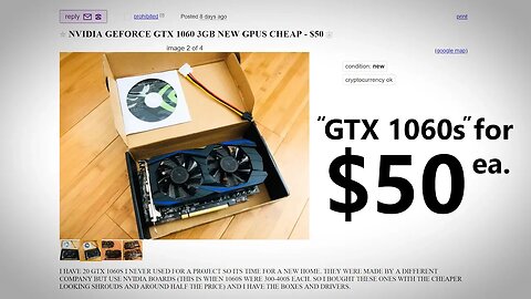 Fake GTX 1060s on Craigslist... 😠