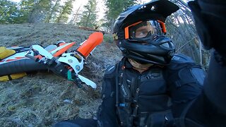 Steep Dirtbike Hillclimb KTM 300xc - 3 Attempts