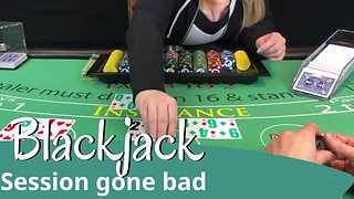 Blackjack - There goes the grocery money - NeverSplit10s Live Blackjack