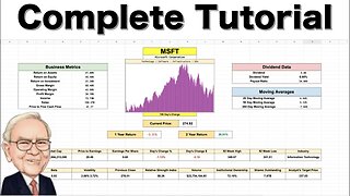 Ultimate Stock Valuation Spreadsheet Tutorial! (How to Value a Stock!)