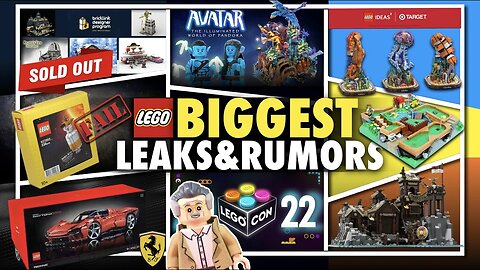 NEW LEGO LEAKS! LEGO Technic Ferrari, Bricklink, LEGO Ideas & Target, LEGO Con 2022 and MORE!