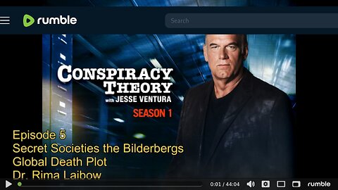 2009 Conspiracy Theory Jesse Ventura, Secret Societies The Bilderbergs Global Death Plot