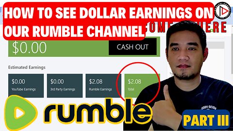 ✅How to see dollar earnings on our rumble channel