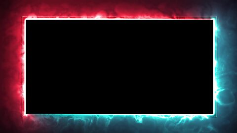 Neon Light Border | Frames Template Video | Glowing Frame Black Screen | Background Loop